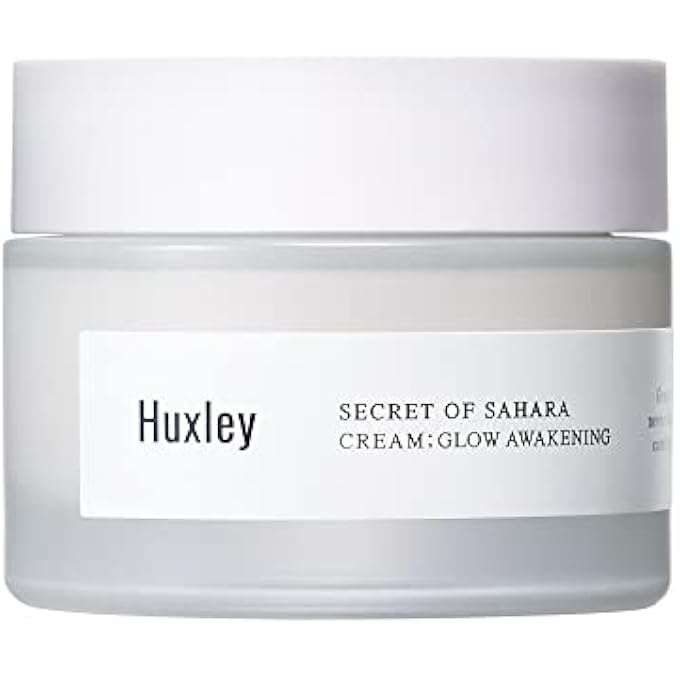 Huxley SECRET OF SAHARA CREAM GLOW AWAKENING 1.69 FL. OZ. | KOREAN FACIAL CREAM | WITH B3 NIACINAMIDE AND GLUTATHIONE COMPLEX FOR A NATURALLY BRIGHTER COMPLEXION - Image 1